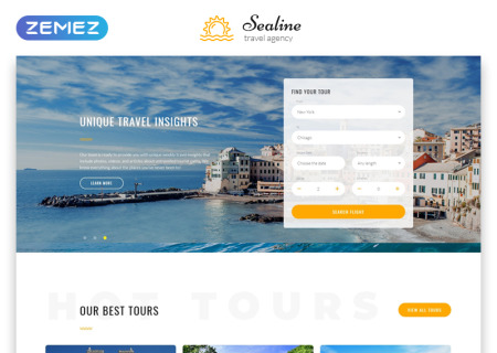 Sealine Travel Agency Multipage HTML