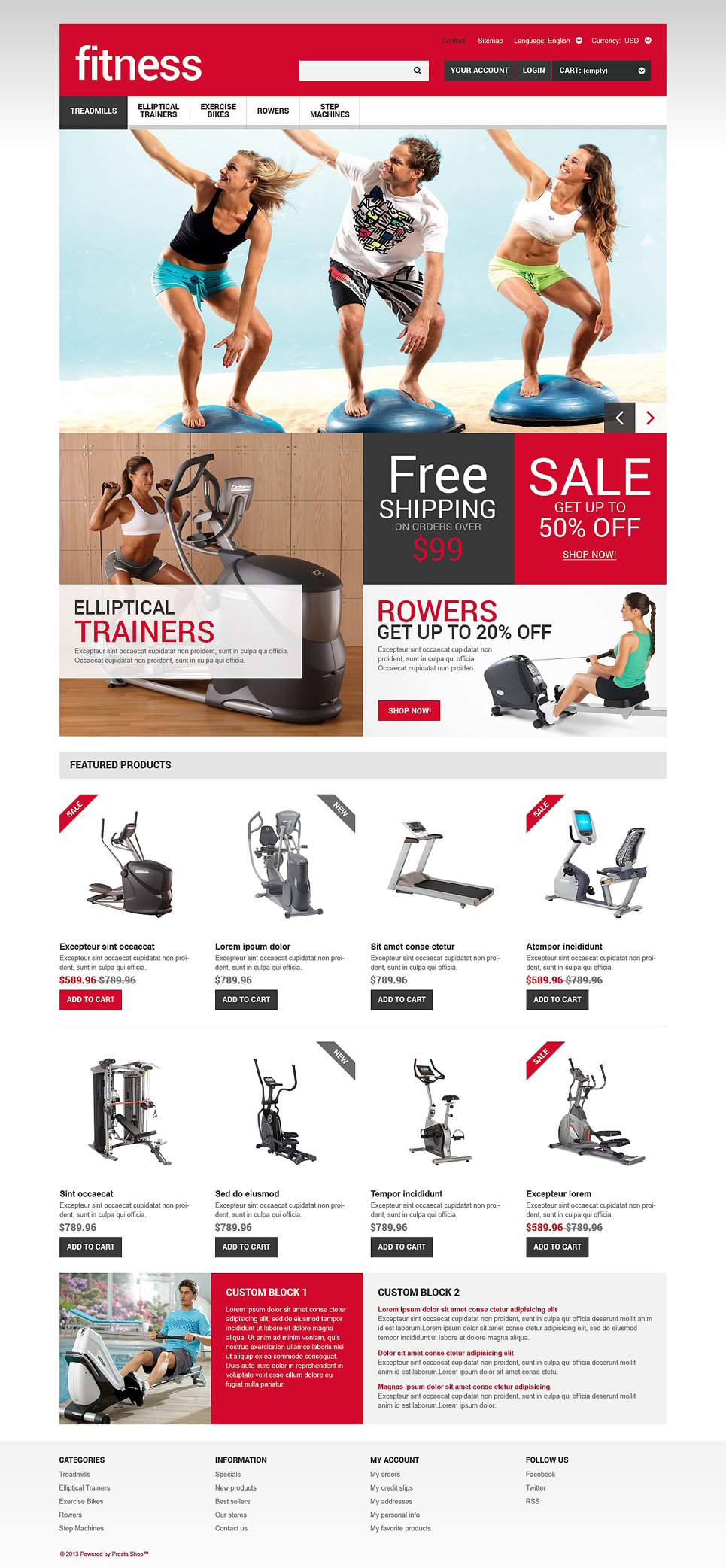 Sport and Fitness Store PrestaShop Theme New Screenshots BIG