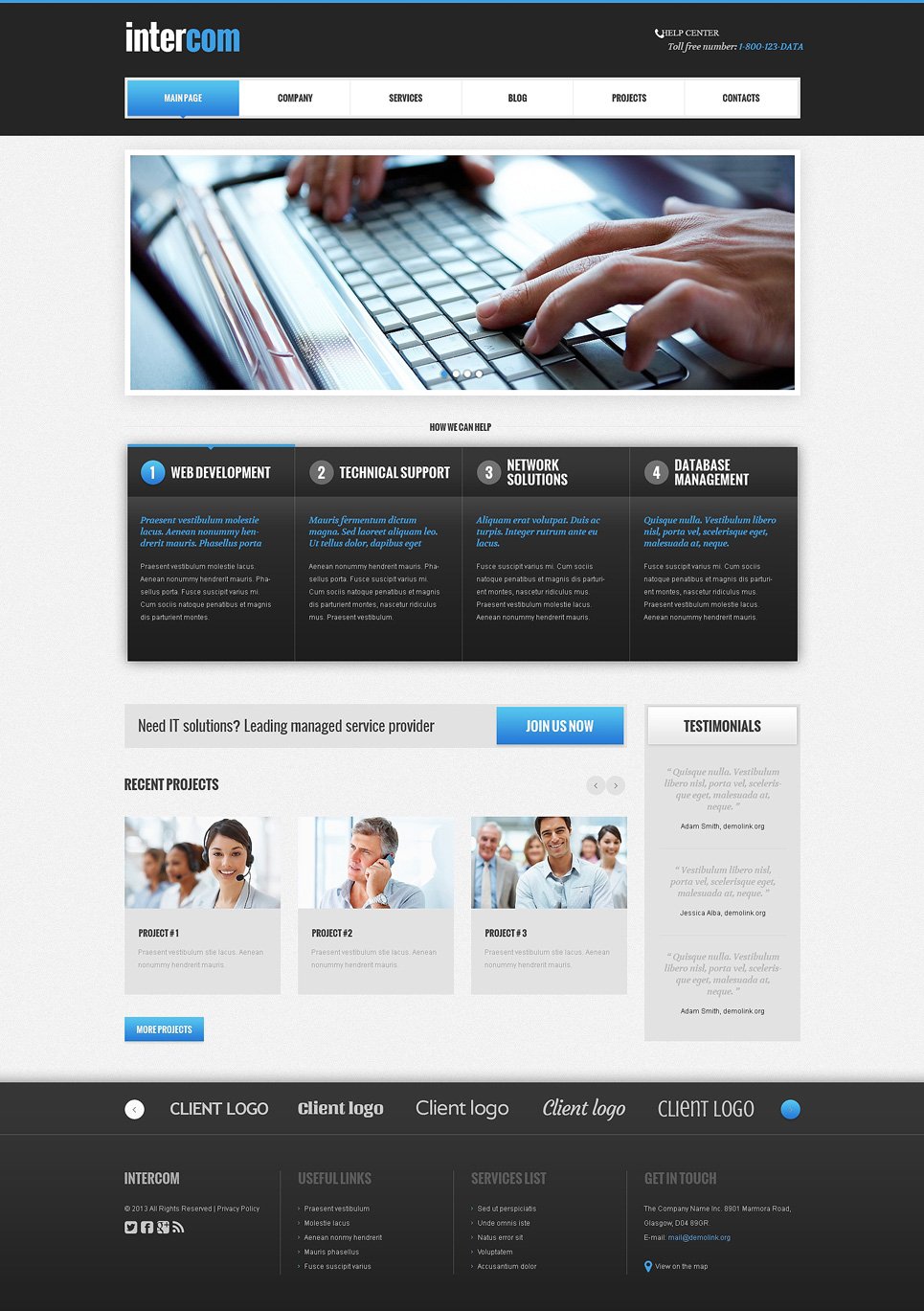 Web Development Responsive WordPress Theme New Screenshots BIG