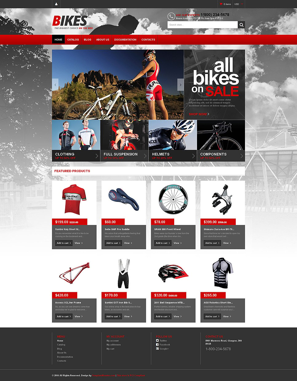 BMX Responsive Shopify Theme New Screenshots BIG