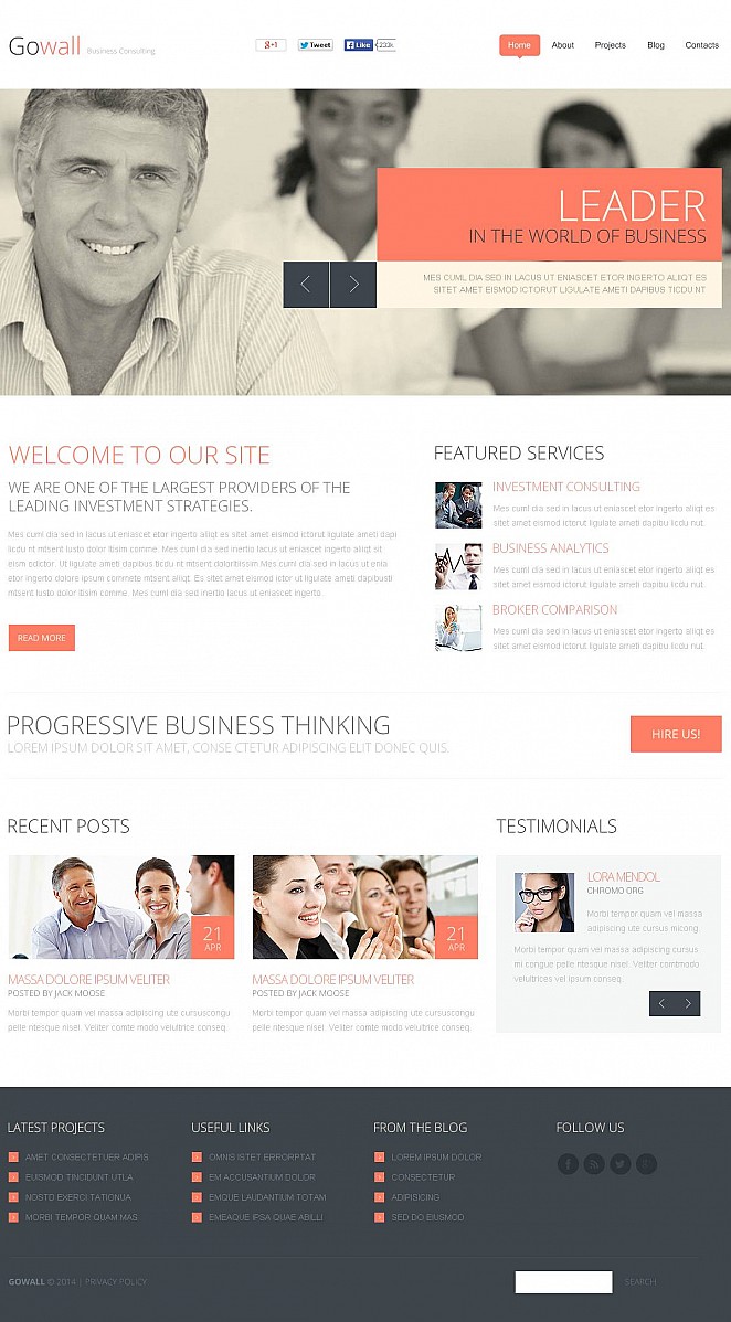 Consulting Flash CMS Template New Screenshots BIG