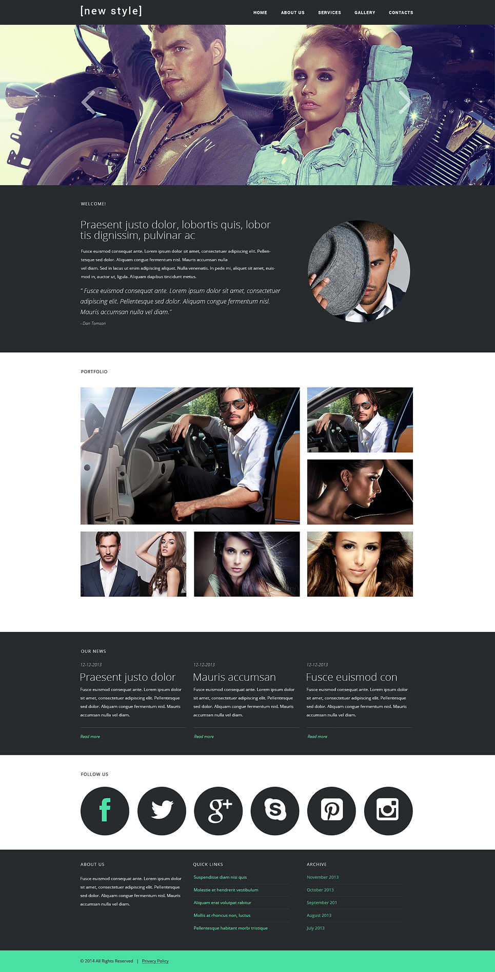 Fashion Blog Responsive Website Template New Screenshots BIG