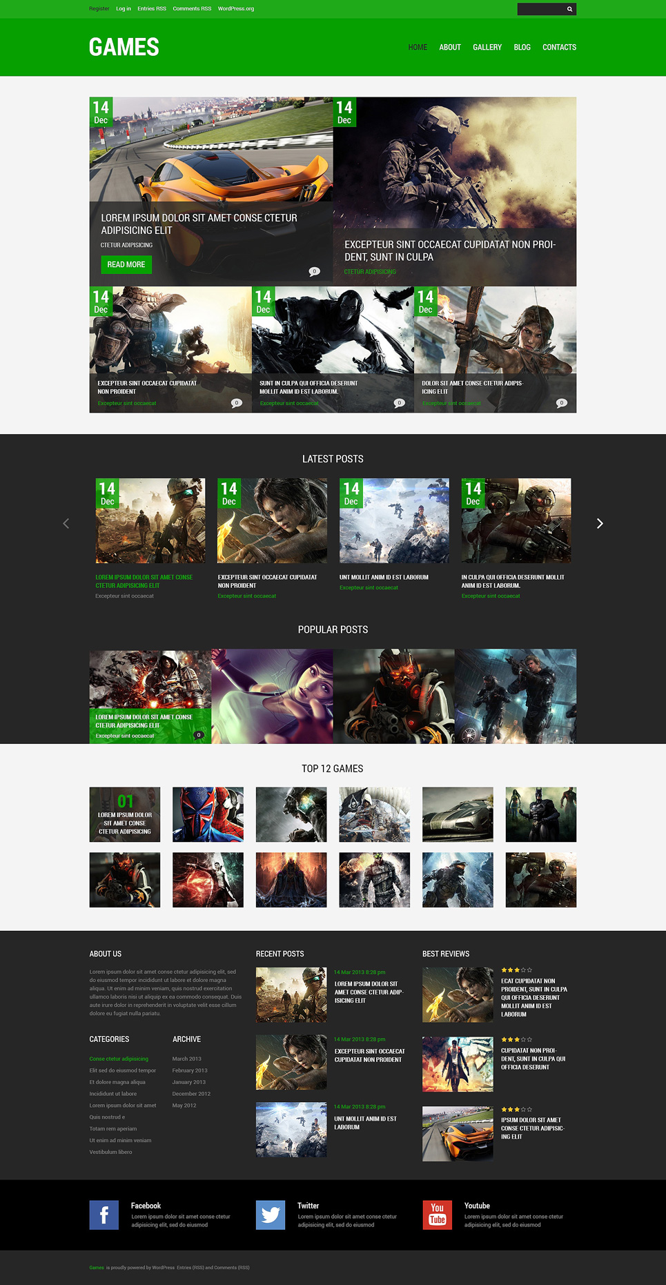 Game Portal Responsive WordPress Theme New Screenshots BIG