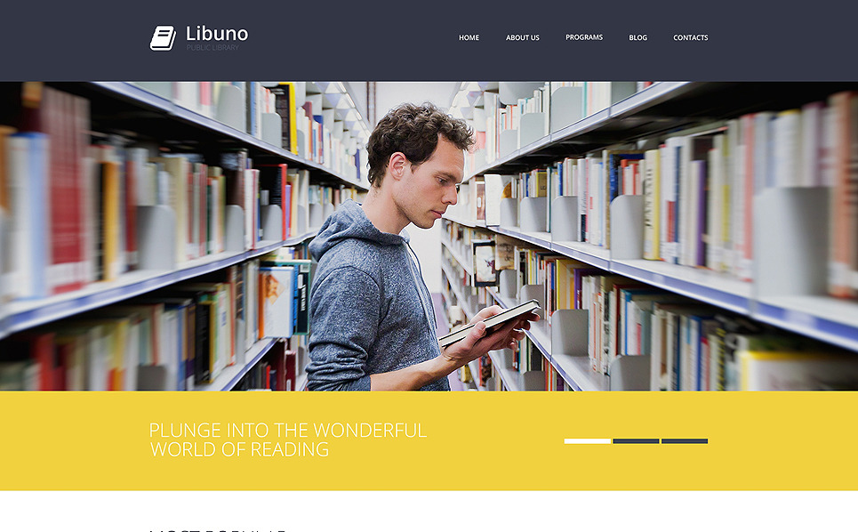 library-responsive-website-template-48292