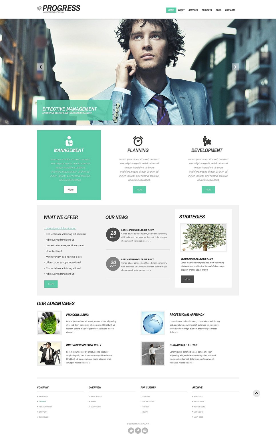 Management Company Responsive WordPress Theme New Screenshots BIG