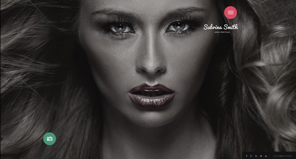 Model Portfolio Responsive Website Template New Screenshots BIG