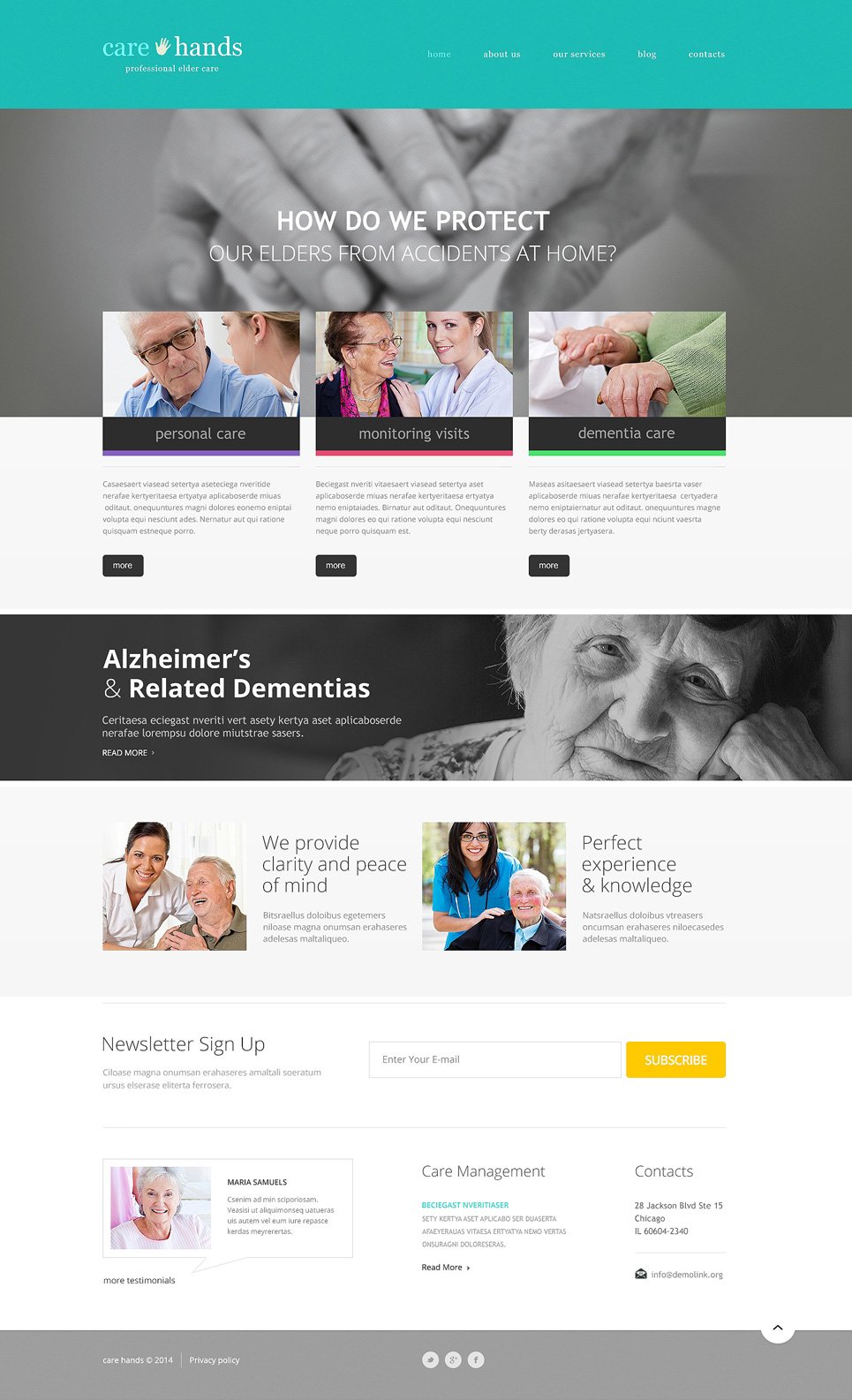 Rehabilitation Responsive WordPress Theme New Screenshots BIG