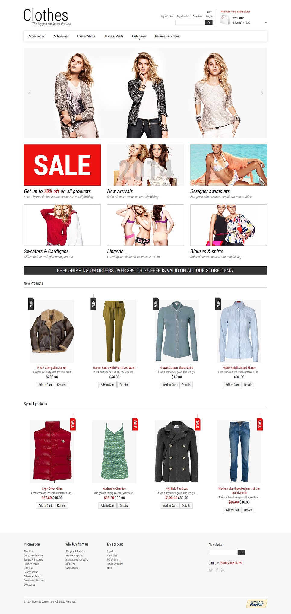 Smart Casual Magento Theme New Screenshots BIG