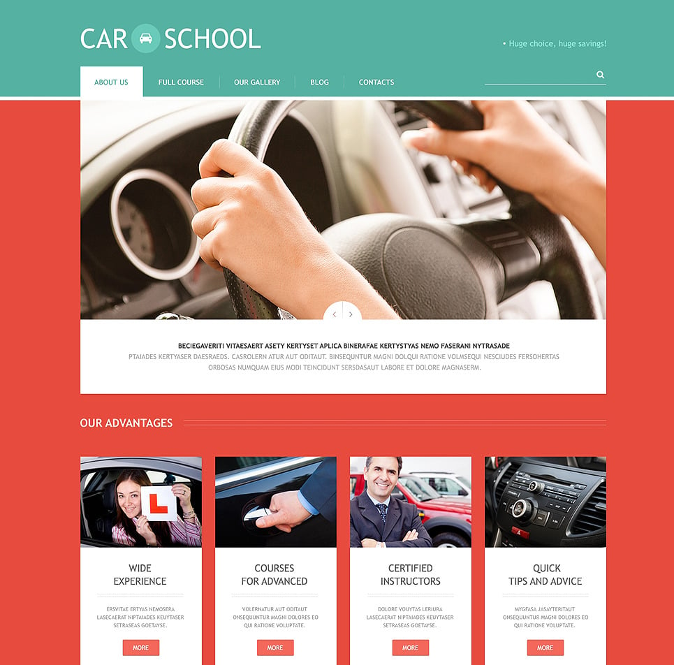 Traffic School Responsive WordPress Theme New Screenshots BIG
