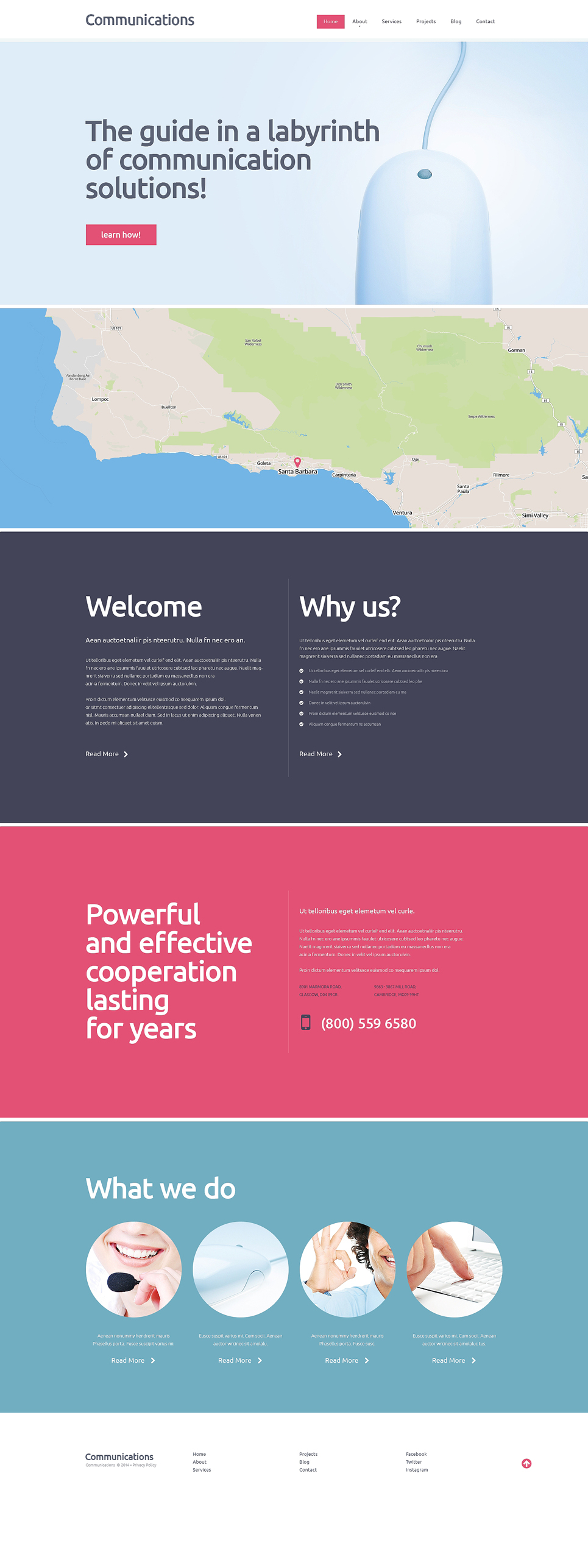 Communications Responsive WordPress Theme New Screenshots BIG