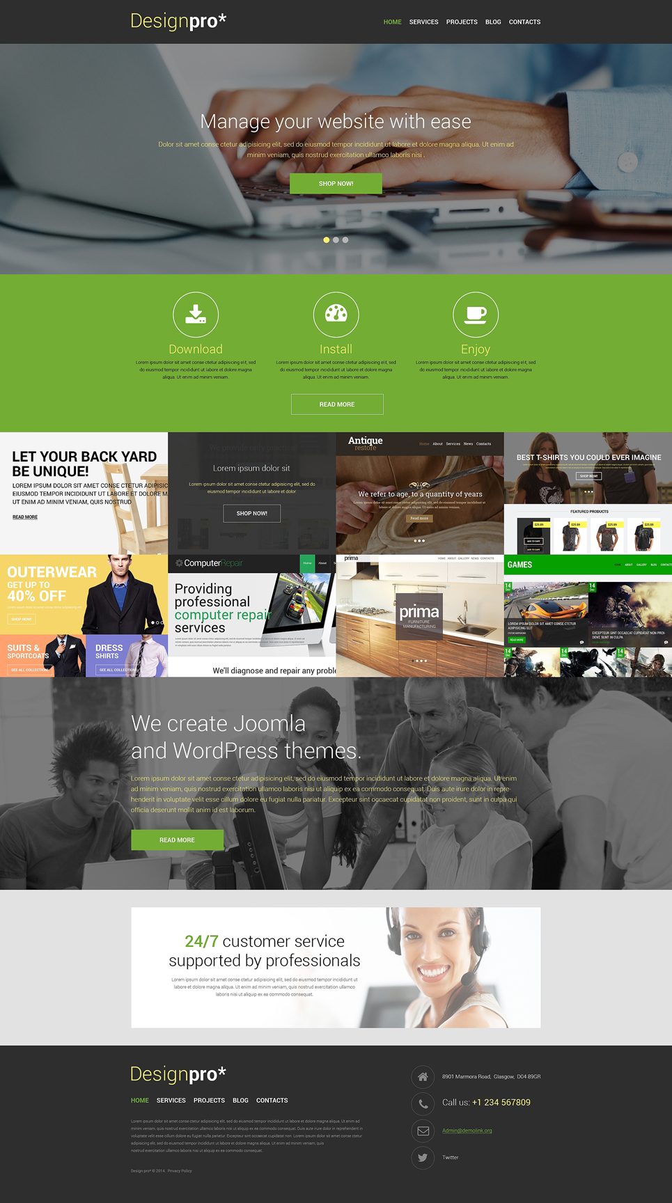 Design Studio WordPress Theme New Screenshots BIG