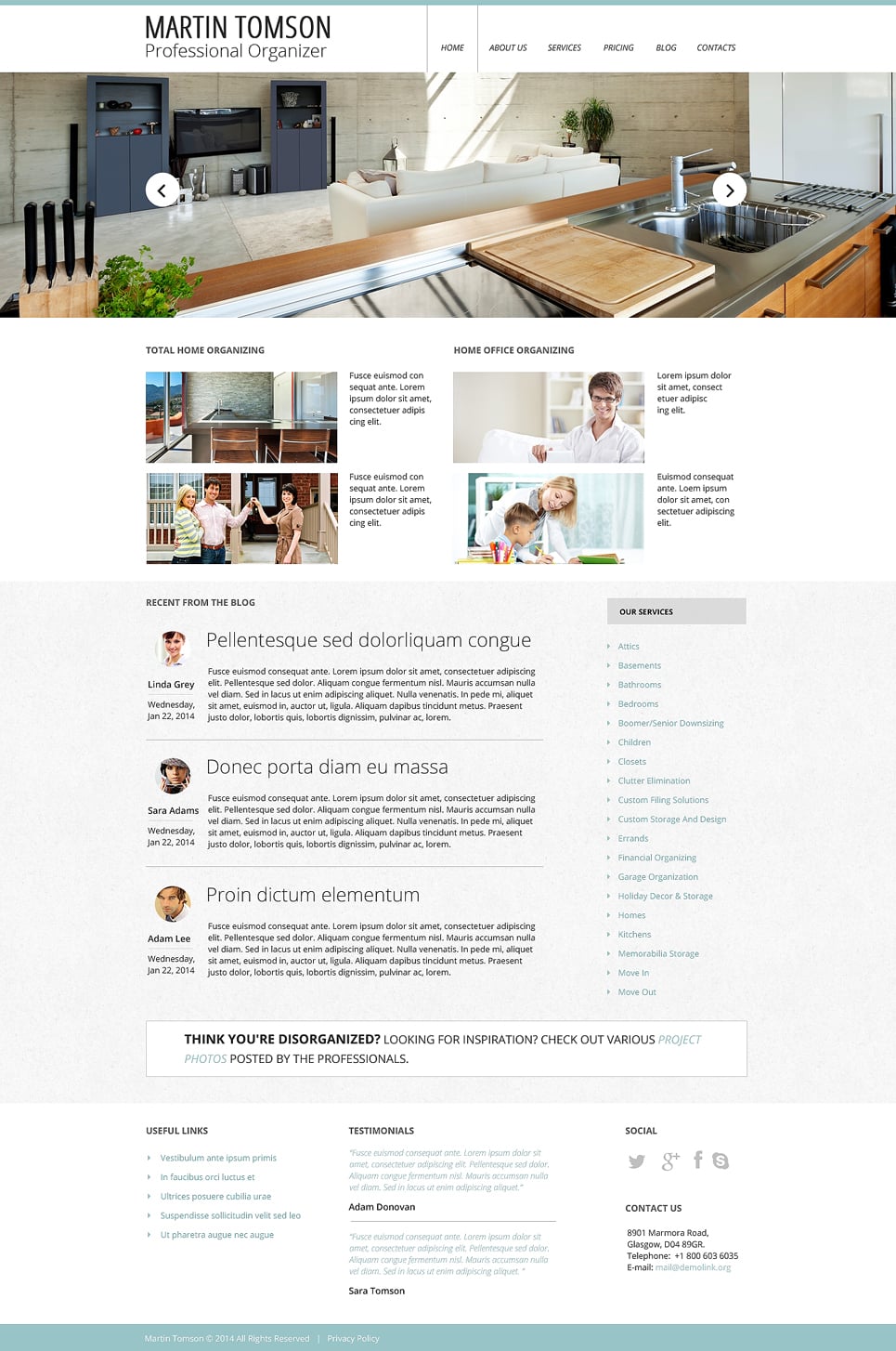Interior Design Responsive Website Template New Screenshots BIG