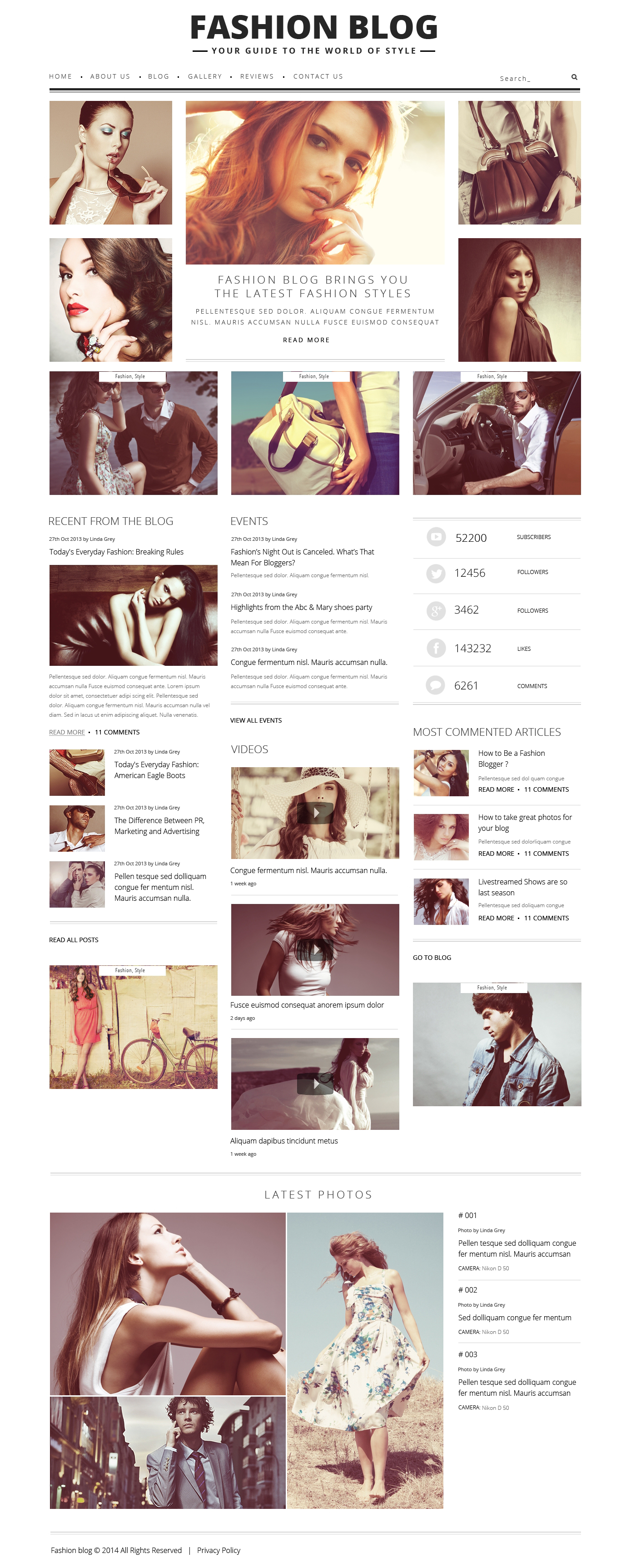 Tema De WordPress "Blog de Moda" #48361 - captura de pantalla