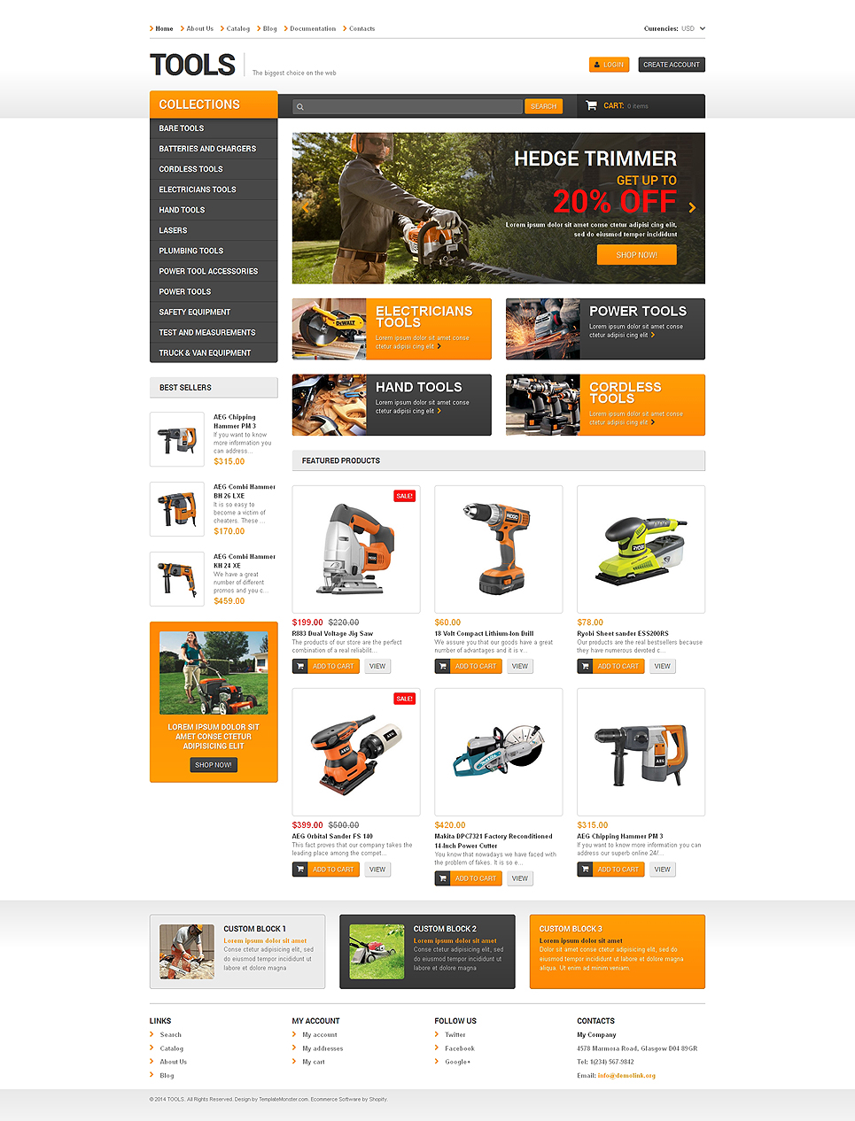 Tools & Equipment Responsive Shopify Theme New Screenshots BIG