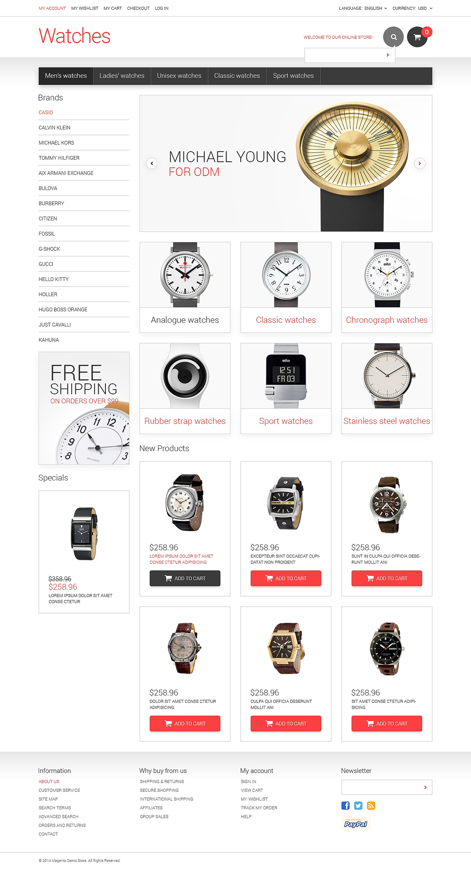 Watches Responsive Magento Theme New Screenshots BIG