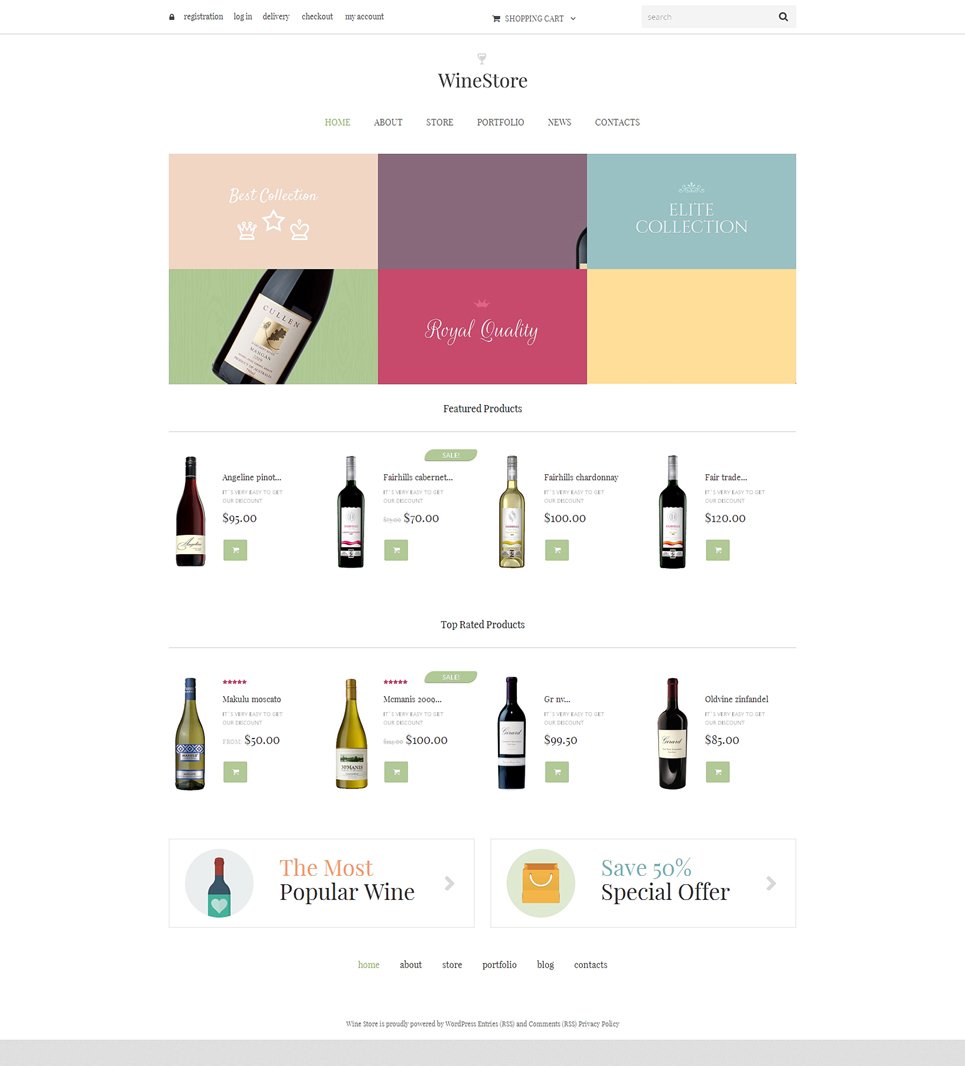 Wine for Your Delight WooCommerce Theme New Screenshots BIG