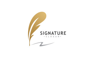 Creative Feather logo vector design 7