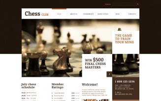 Chess club WordPress Theme