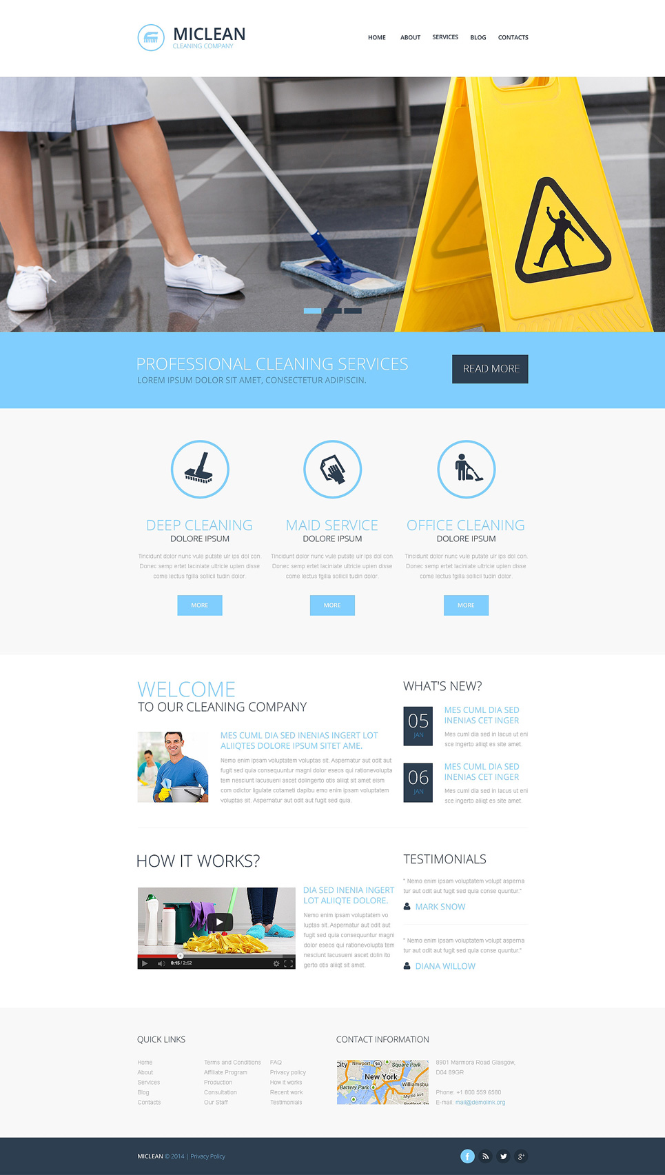 Cleaning Responsive Website Template New Screenshots BIG