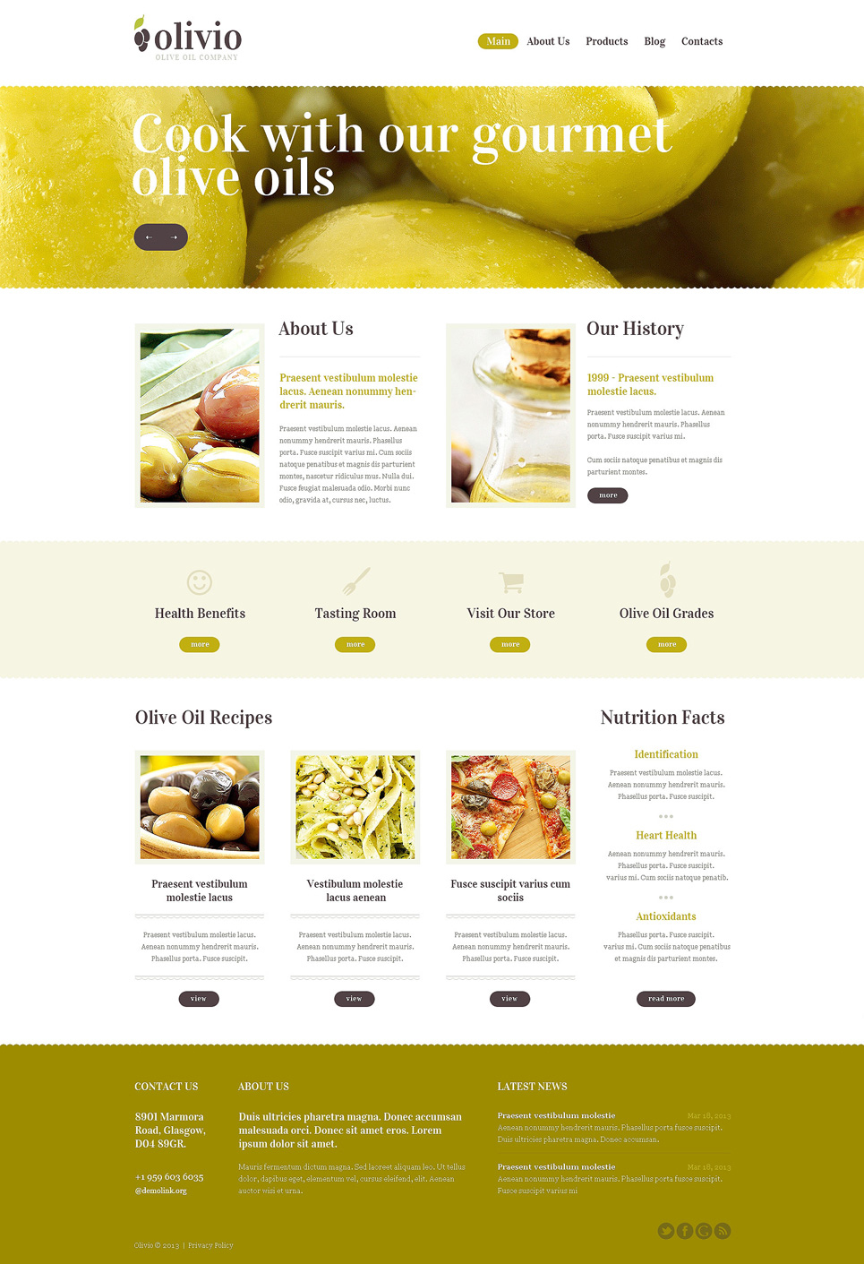 Food Store Drupal Template New Screenshots BIG