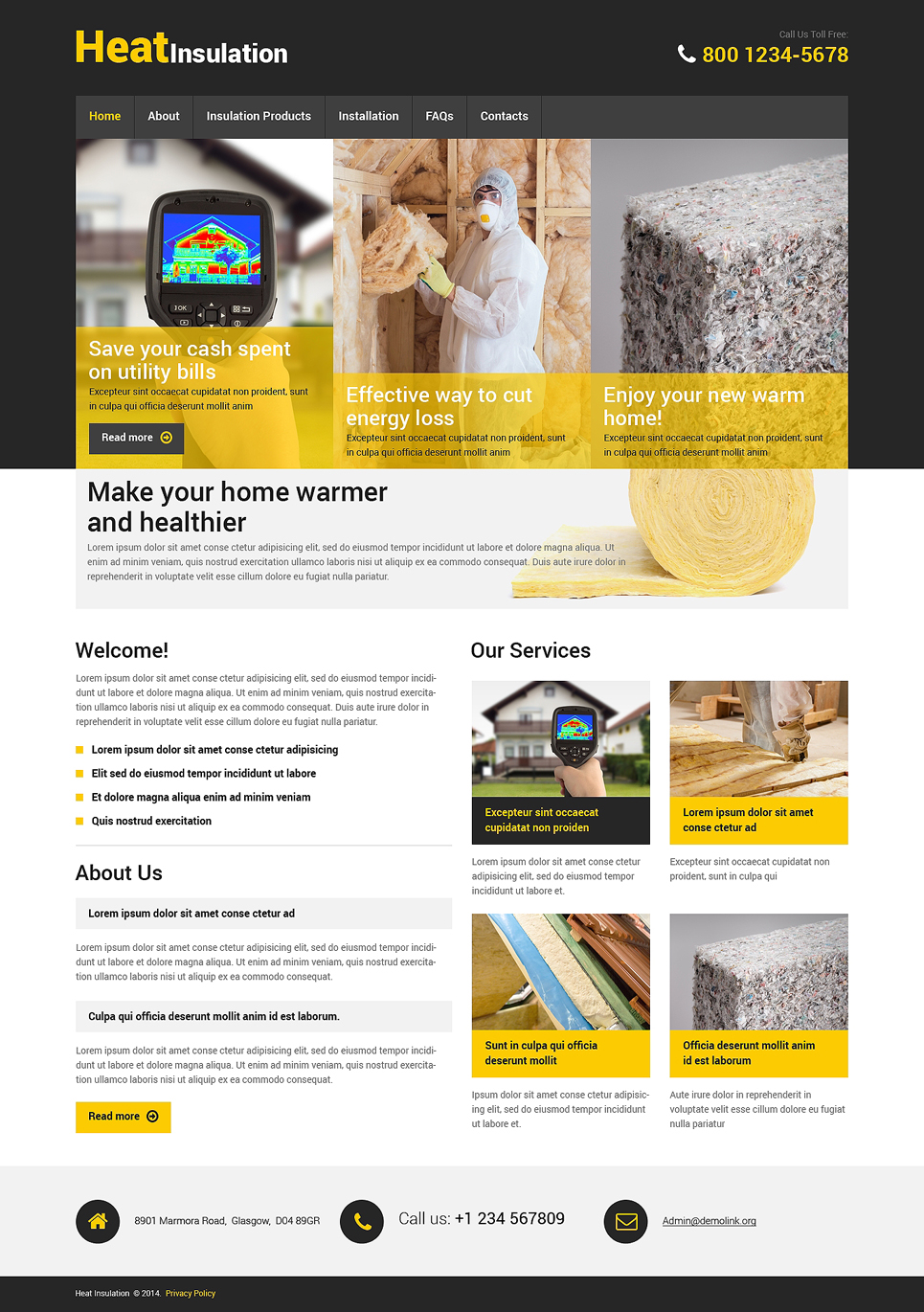Home Repairs Responsive Website Template New Screenshots BIG