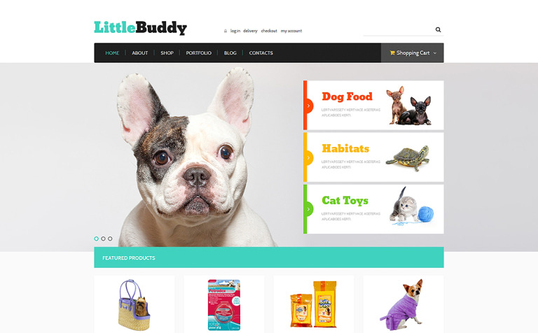 Little Buddy Bootstrap WooCommerce Template Big Screenshot Little Buddy WooCommerce Theme New Screenshots BIG
