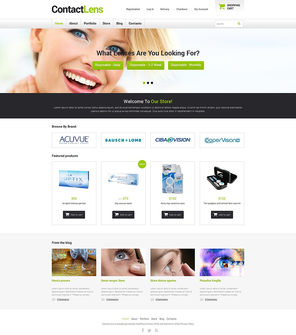 Optometrist's Responsive WooCommerce Theme New Screenshots BIG