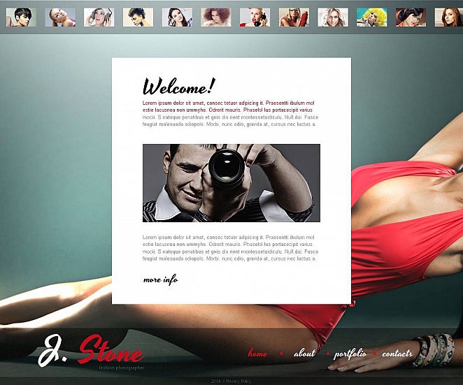 Photographer Portfolio Photo Gallery Template New Screenshots BIG