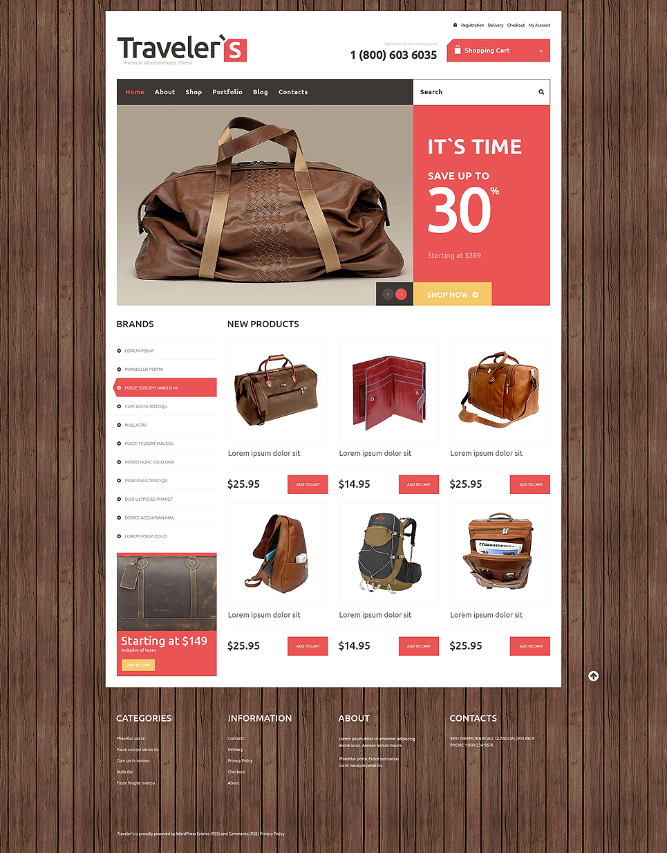 Travel Responsive WooCommerce Theme New Screenshots BIG