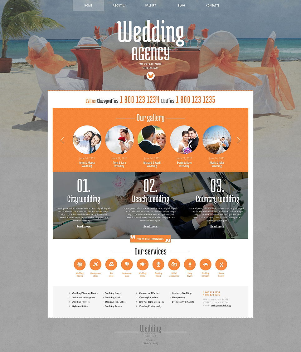 Wedding Planner Responsive WordPress Theme New Screenshots BIG