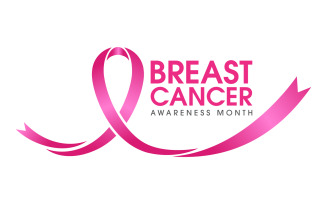 Pink ribbon breast cancer event Vector illustration design v.4
