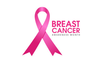 Pink ribbon breast cancer event Vector illustration design v.5