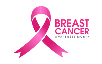 Pink ribbon breast cancer event Vector illustration design v.7