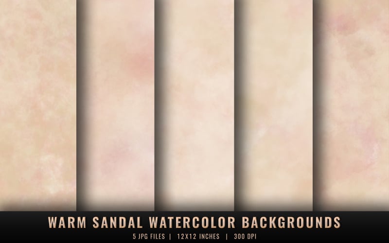 Warm Sandal Watercolor Backgrounds