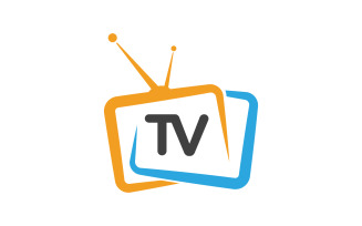 Online TV Channel Logo Design Template, Live Streaming Logo Concept v.1