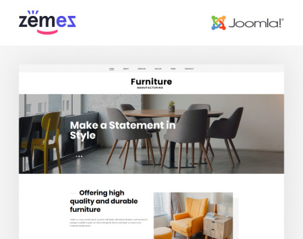 Furniture - Ready-to-Use Stylish Joomla Template