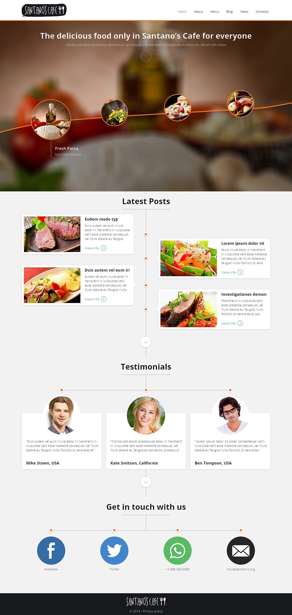 Cafe Responsive Joomla Template New Screenshots BIG