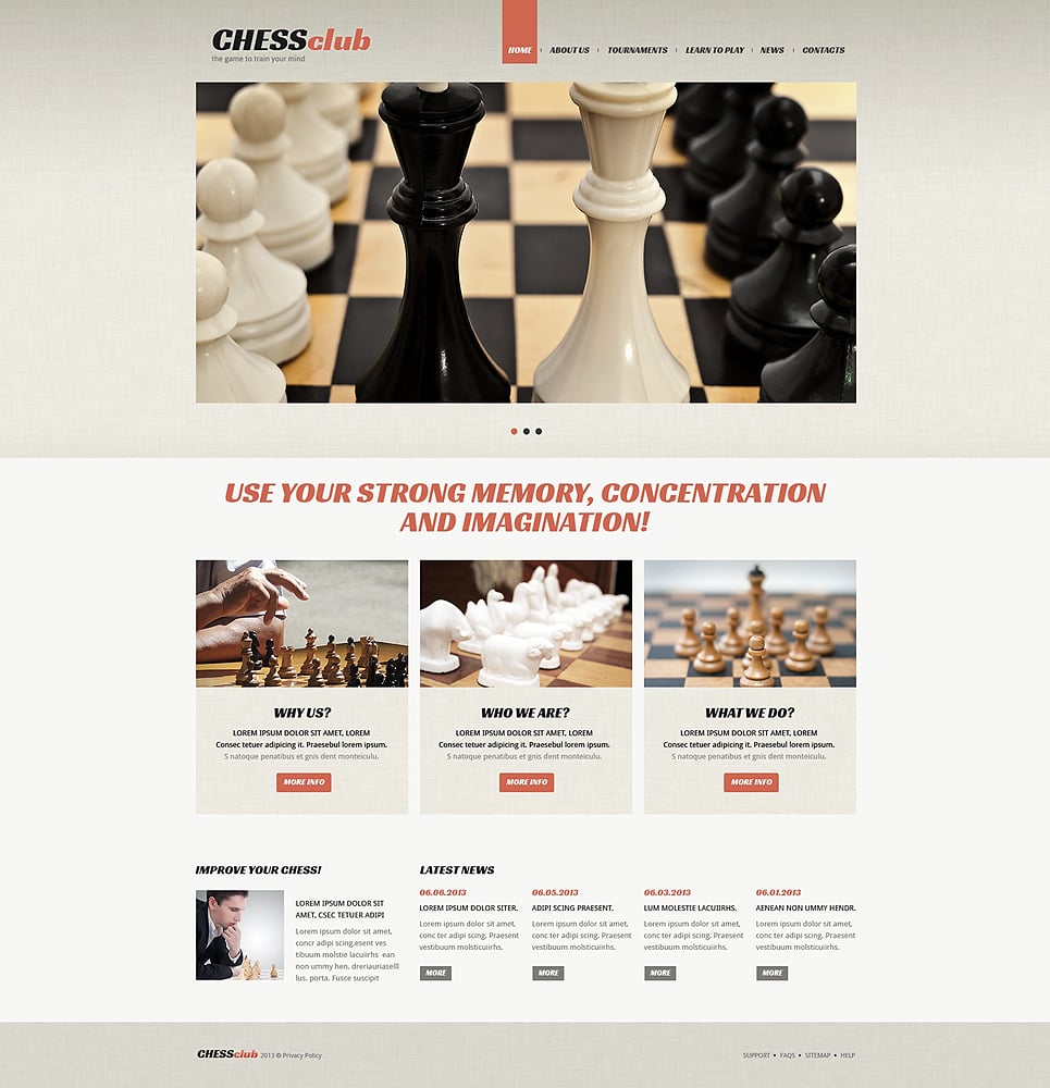 Chess Responsive Joomla Template New Screenshots BIG