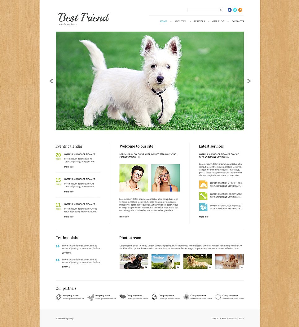 Dog Responsive Joomla Template New Screenshots BIG