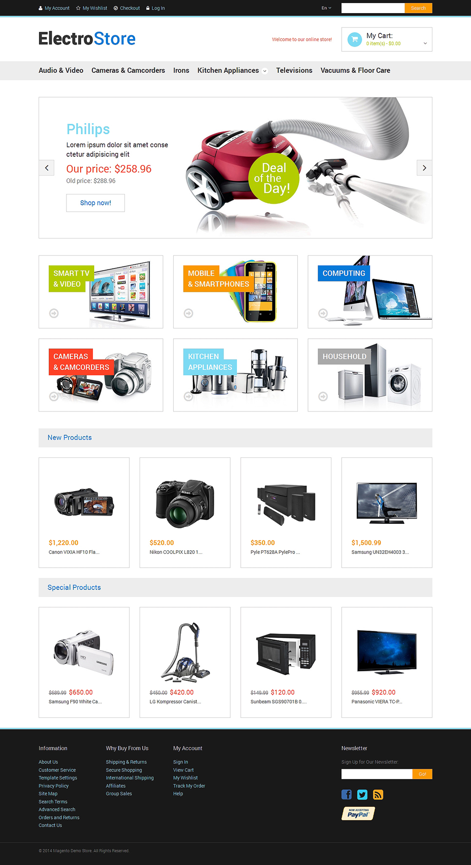 Electronics Store Responsive Magento Theme New Screenshots BIG