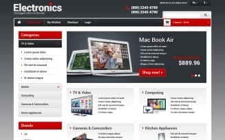 Electronics Store Responsive Magento Theme