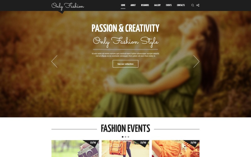 Fashion Blog Responsive Joomla Template