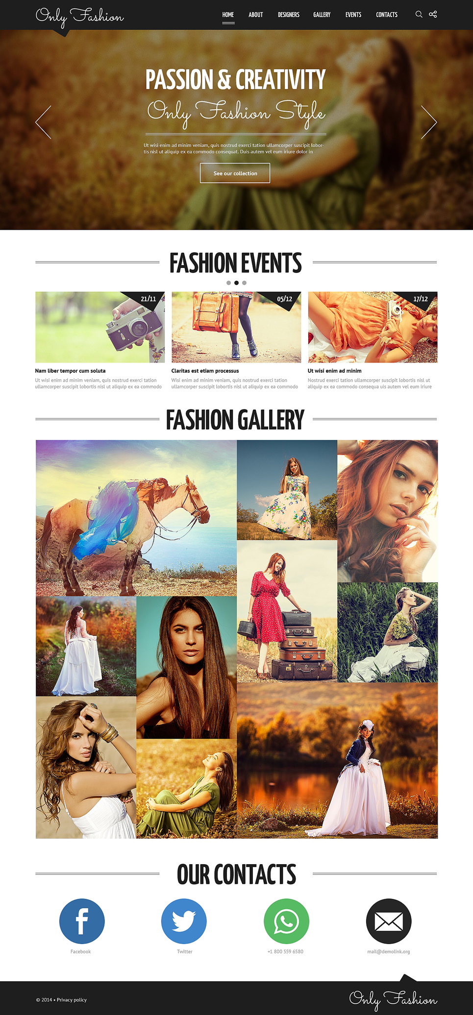 Fashion Blog Responsive Joomla Template New Screenshots BIG