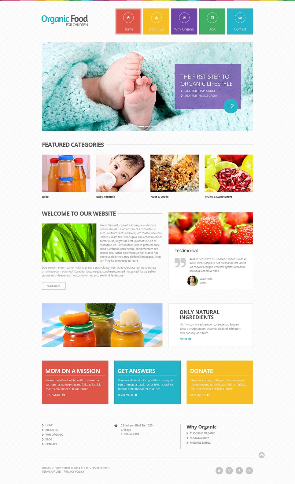 Food Store Responsive Website Template New Screenshots BIG