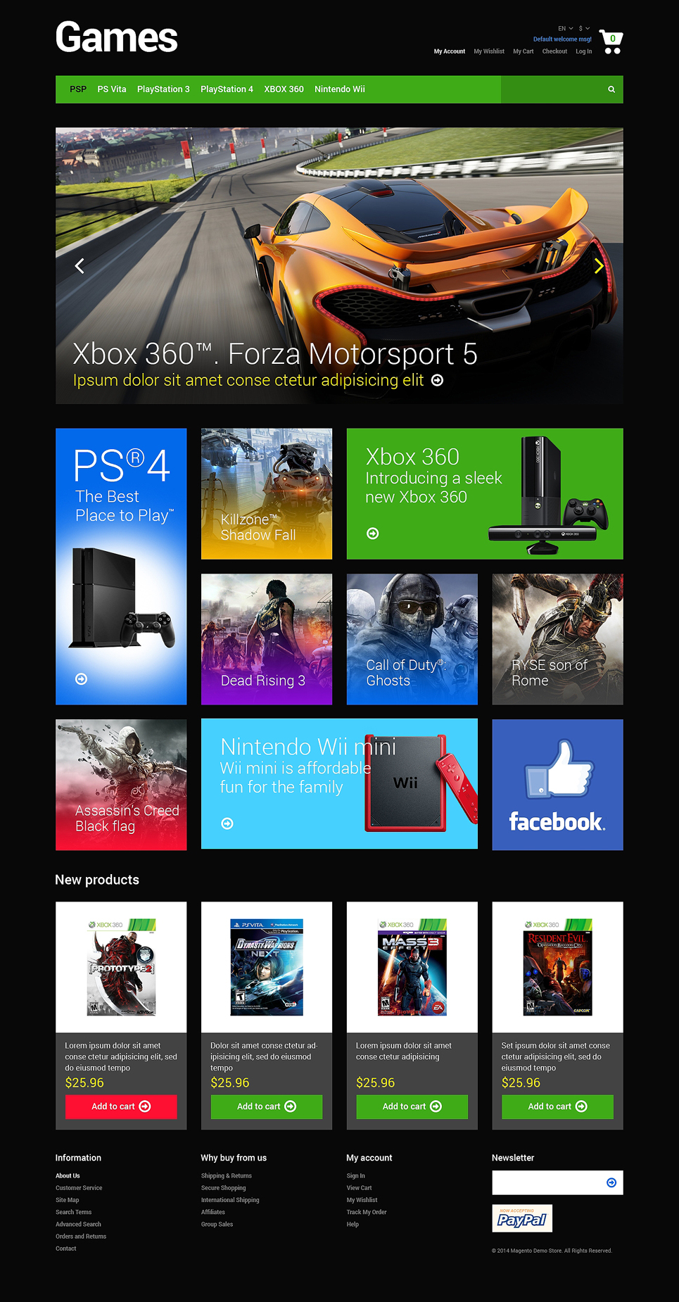 Game Portal Responsive Magento Theme New Screenshots BIG