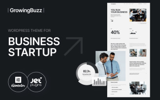 GrowingBuzz - Startup Business Company WordPress Theme