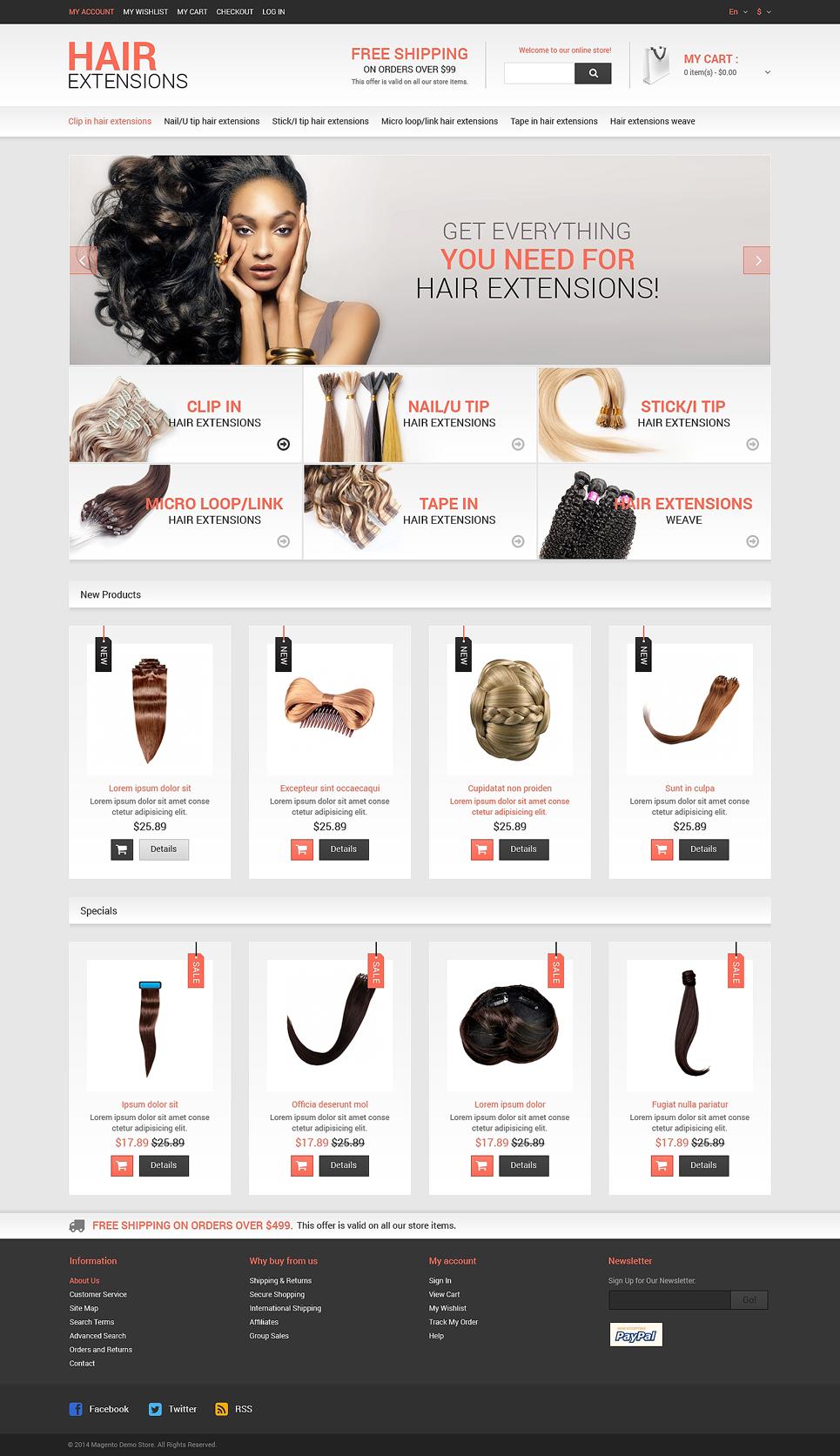 Hair Salon Responsive Magento Theme New Screenshots BIG