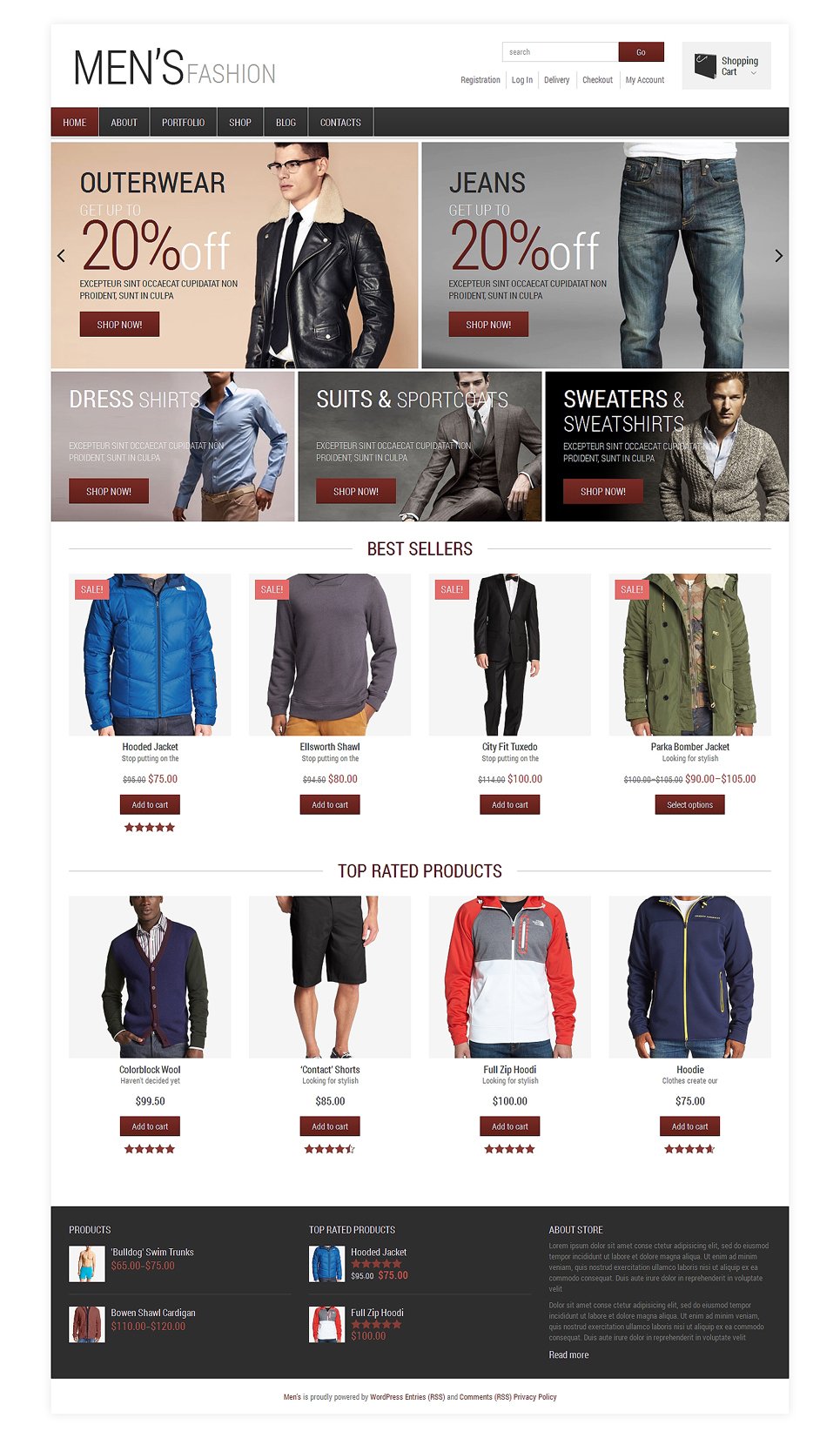 Men's Fashion WooCommerce Theme New Screenshots BIG