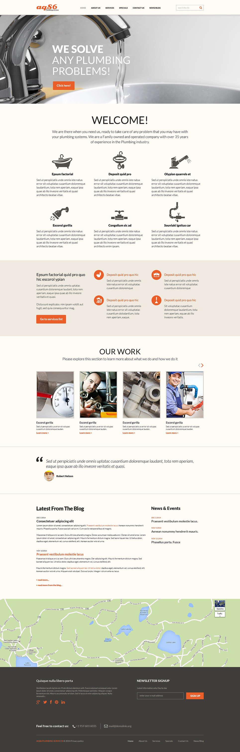 Plumbing Responsive Joomla Template New Screenshots BIG