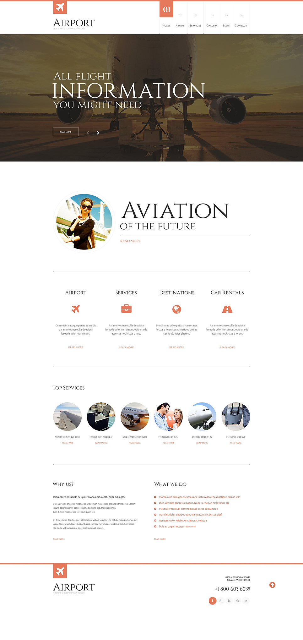 Private Airline Responsive WordPress Theme New Screenshots BIG